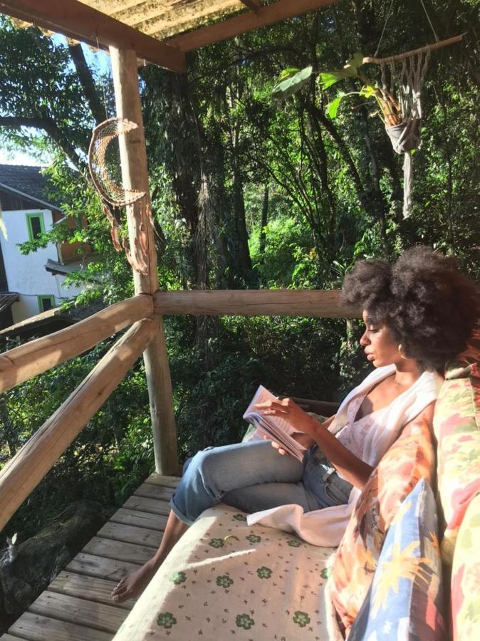 Cabana Magica Praia E Floresta, Vale Da Utopia, Pinheira Villa Guarda do Embaú Kültér fotó